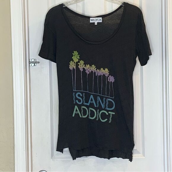 Wildfox Island Addict oversized tee Size Small - Picture 10 of 11